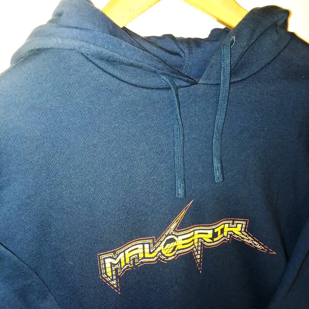 Maverik Men's Blue Hoodie Logo Sz Small